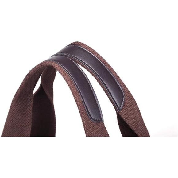 Women's Canvas Tote Bag Shoulder Crossbody Purses Work Travel - Picture 6 of 6